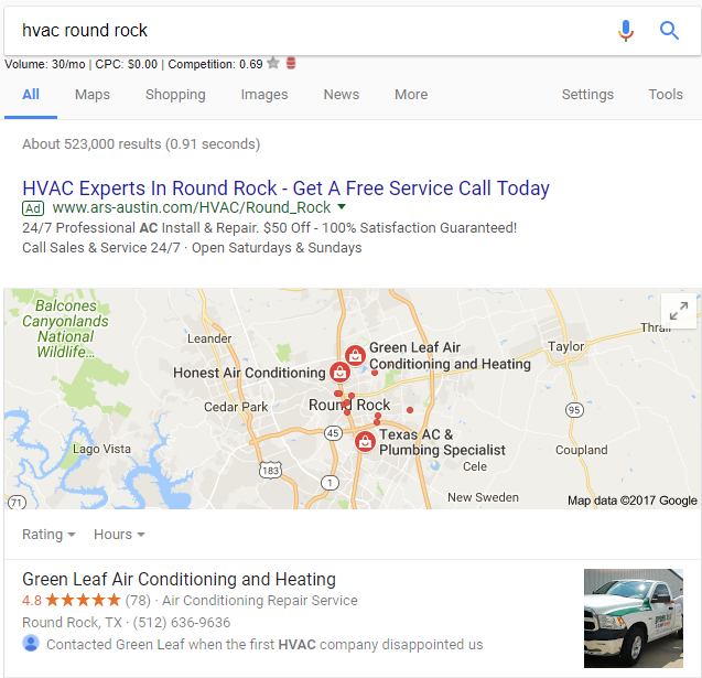 Google Displaying Review Snippets in Local Search Results 18